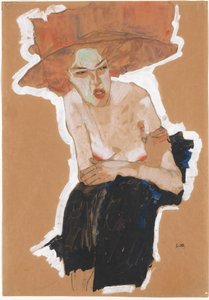 Ilkeämielinen nainen tekijältä Egon Schiele