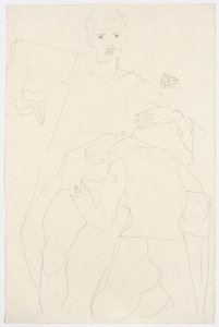 Eroottinen kohtaus tekijältä Egon Schiele