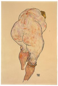 Naisten alaston sukkahousut, näkymä takaa, 1918