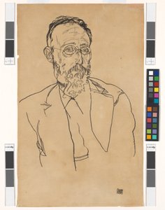 Heinrich Gomperz, yliopistoprofessori, filosofian tohtori tekijältä Egon Schiele