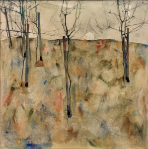 Paljaat puut tekijältä Egon Schiele