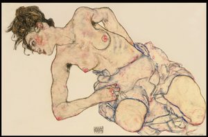 Kneider nainen puolialastona, 1917