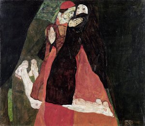 ""El cardenal i la monja"" Pintura d