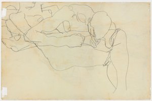 Rakastajat, 1913 tekijältä Egon Schiele