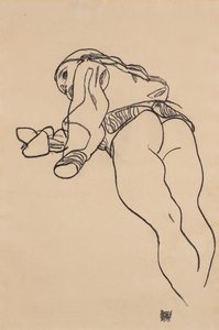 Maata; Liegende, 1918 tekijältä Egon Schiele