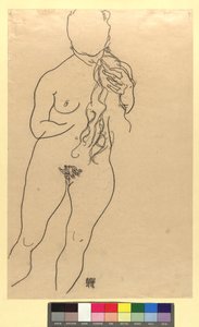 Mädchenakt tekijältä Egon Schiele