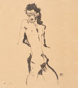 Miesten alaston omakuva, 1912.