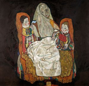Kahden lapsen äiti III, 1915-1917. tekijältä Egon Schiele