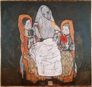 Äiti kahden lapsensa kanssa, III tekijältä Egon Schiele