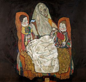 äiti ja kaksi lasta III tekijältä Egon Schiele