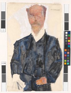 Otto Wagnerin muotokuva tekijältä Egon Schiele