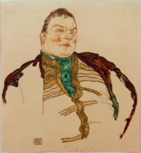 Lihavan miehen muotokuva tekijältä Egon Schiele