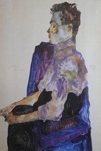 Anton Peschkan muotokuva, 1911. tekijältä Egon Schiele