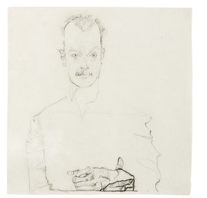 Arthur Roesslerin muotokuva, 1910 tekijältä Egon Schiele