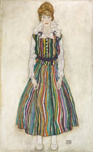 Taiteilijan vaimon Edithin muotokuva, 1915 tekijältä Egon Schiele