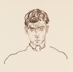 Guterslohin muotokuva Pariisista, 1918. tekijältä Egon Schiele