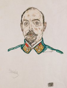 Ensimmäisen upseerin muotokuva, 1916 tekijältä Egon Schiele