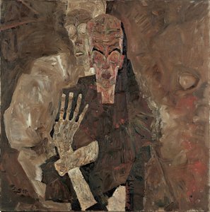 "Itsensänäkijä" II ("Kuolema ja mies") tekijältä Egon Schiele