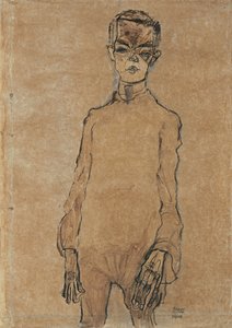 Omakuva, 1910 tekijältä Egon Schiele