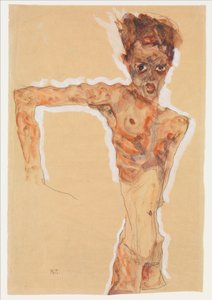 Omakuva, 1911 tekijältä Egon Schiele
