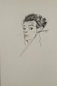 Omakuva, 1913 tekijältä Egon Schiele