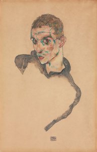 omakuva; Omakuva, 1914 tekijältä Egon Schiele