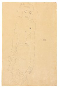 Seisova nainen, 1911 tekijältä Egon Schiele