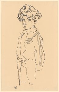 Seisova poika tekijältä Egon Schiele