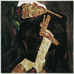 Runoilija (maalaus kankaalle) tekijältä Egon Schiele