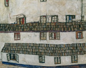 Talon ikkunoiden julkisivu, 1914. tekijältä Egon Schiele