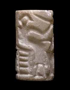 Sylinteritiiviste (Varhaisdynastian "Ihmistoiminnan" kohtaukset), Early Dynastic II (kalsiitti) tekijältä Egyptian