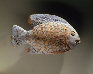 Maalattu keramiikkakala, Egyptistä (keraaminen)