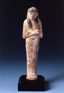 Shabti-figuuri (maalattu kivi) tekijältä Egyptian
