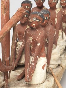 Mallipurjevene Khetyn haudasta (Beni Hasan) Keski-Britanniassa, noin 2010 eaa. - 1950 eaa. (maalattu puu ja pellava)