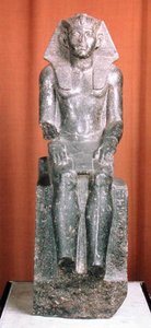 Amenemhat III:n patsas (dioriittigneissi)