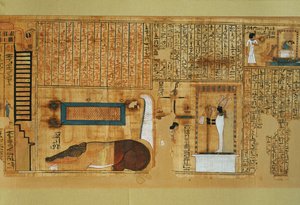 Kirjuri Nebqedin kuolleiden kirja, ... tekijältä Egyptian 18th Dynasty