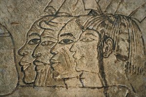 Egypti, Länsi-Thebes, Sheikh Adn el-Qurna. Ramoksen hauta. Seinäpiirrokset tekijältä Egyptian 18th Dynasty