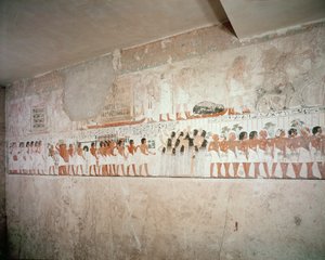 Ramosen haudan sisustus, Uusi kuningaskunta, n. 1360 eKr. (seinämaalaus)
