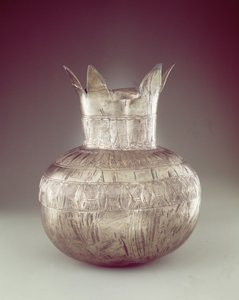 Granaattiomenamaljakko, Tutankhamonin haudasta, Uudesta kuningaskunnasta (hopeaa tai sähköä) tekijältä Egyptian 18th Dynasty