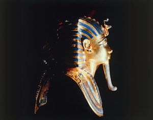 Faarao Tutankhamonin muotokuva tekijältä Egyptian 18th Dynasty