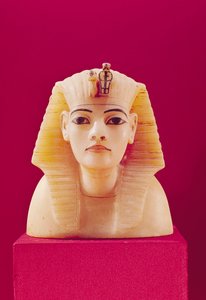 Tutankhamonin (n. 1370-1352 eKr.) New Kingdom (n. 1370-1352 eKr.) haudan tulppa (alabasteri)