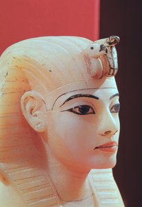 Tutankhamonin haudasta (n. 1370-52 eKr.) Uuden kuningaskunnan tulppa (alabasteri)