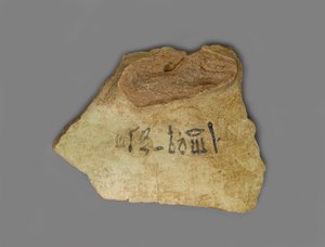 Viinitarra, löydetty Amenhotep III:n palatsista, Thebes, Uusi kuningaskunta (terrakotta pigmentillä)