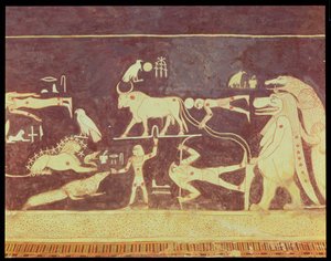 Tähdistöjä, Seti I:n hautakammiosta, Uusi kuningaskunta, 1294-1279 eKr. (seinämaalaus)