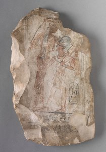 Ostracon: Ramses II Jumalattaren imettämä, noin 1279-1213 eaa. tekijältä Egyptian 19th Dynasty