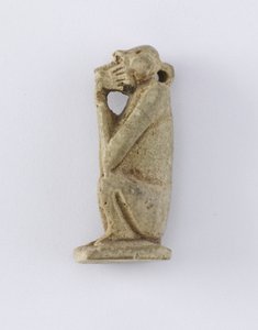 Istuva apina, Uusi kuningaskunta, n. 1292-1190 eKr. (savi)