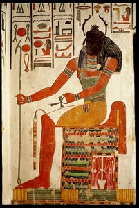 Jumala, Khepri, Nefertarin haudasta, Uudesta kuningaskunnasta (seinämaalaus) tekijältä Egyptian 19th Dynasty