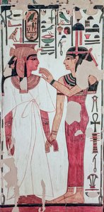 Nefertarin hauta. (seinämaalaus) tekijältä Egyptian 19th Dynasty