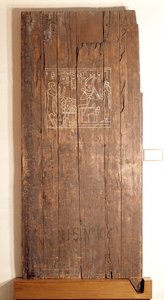 Puinen ovi Khonsuhotep New Kingdomin haudasta, noin 1285 eKr. (puuta)