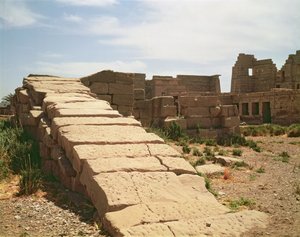Nilometer Ramses III:n ruumistemppelistä (n. 1184-1153 eKr.) Uusi kuningaskunta